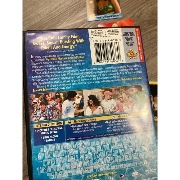 Disney High School Musical 2‎ DVD Sing-Along 2007 + HSM Topps Trading Cards Vtg - Picture 7 of 8